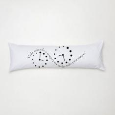 Travesseiro de Corpo 1,30x0,38m com Refil - Cada Segundo - Casaborda E