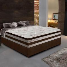 Cama Box Casal Queen 1,58m Colchão Molas Pocket 30cm Love Story 158x19