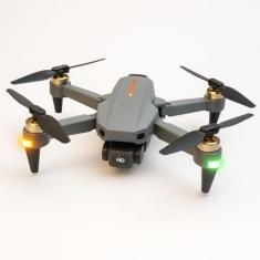 Drone S108 Pro Câmera 4K Full HD Tela Integrada Longo Alcance Profissional Recarregavel com Autonomia de 15 min Controle Remoto e Hélice Extra - Cinza