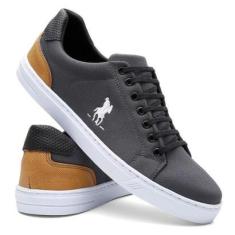 Tênis Sapatênis Masculino Polo Plus Casual Cano Baixo Macio-Masculino