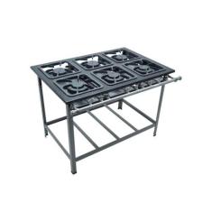 Fogão Industrial 6 Bocas 30X30 S2000 Metalmaq