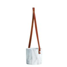 Cachepot Pendente Cimento 45X15X15Cm