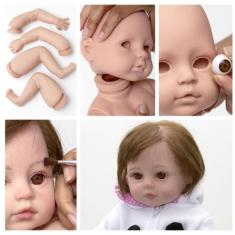 Boneca Bebe Reborn Molde Menina Com Torso Articulado Toys 2U