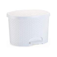 LIXEIRA 6 L. RATTAN BRANCO