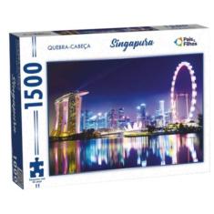 Quebra Cabeça 1500 Peças Singapura Pais & Filhos