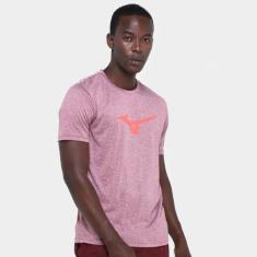 Camiseta Mizuno Spark Masculina, Vermelho, Branco, P