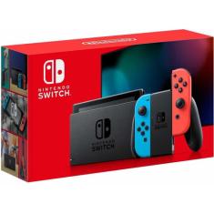 Nintendo Nintendo Switch Switch 32gb Standard Cor  Vermelho-néon, Azul-néon E Preto Switch