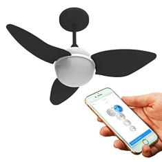 Ventilador de teto Aliseu Smart Plus CR+Parede+BL 127V