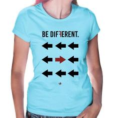 Baby Look Be Different - Foca na Moda, Azul bebê, G