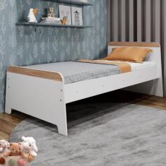 Cama Infantil Lorenza Branco - Movelbras, Branco, Moderno