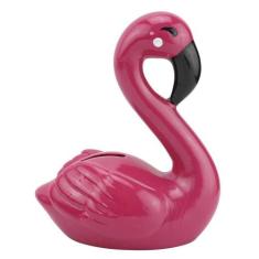 Cofre Flamingo De Cerâmica Decoração Cofrinho - Clink