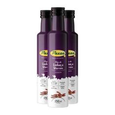 Kit 3 Óleo de Linhaça Marrom Extra Virgem Pazze 250ml