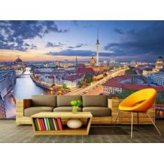 Papel de Parede Paisagens Cidade 137 - 1,00 X 2,00 - Voce Decorando