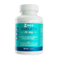Zinco Quelato 25 mg 60 Cápsulas - DVN Pharma - Antioxidante e Imunidade