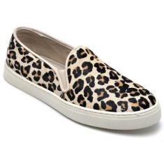 Tênis Slip On Feminino Animal Print Onça Casual Conforto - Rubim Calça