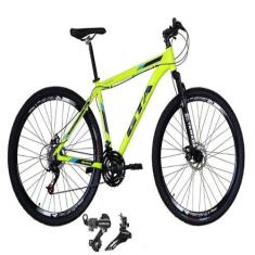 Bicicleta Aro 29 Gta Start 21Vel Cambios Shimano Amarelo Neon
