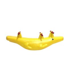 Balanço Gangorra Infantil Grande 3 Lugares Crocodilo PLayground-Brinqu