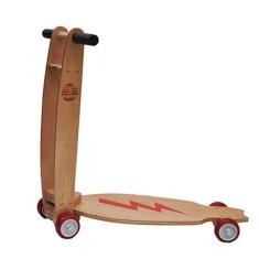 Patinete Infantil Em Madeira Camara Woodbox
