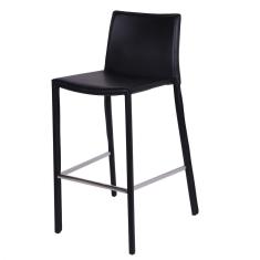 Banqueta Alta Corino OR Design Preto