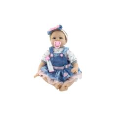 Boneca Reborn Baby Doll Silicone Realistic Guagua em tamanho real
