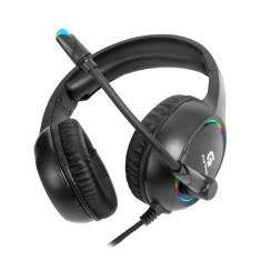 Headset Gamer Fortrek Holt P2 + USB RGB Preto, Preto