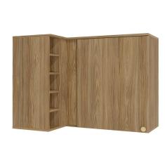 Armário Aéreo Cozinha Modulado Botanic Canto Reto M636 Com 1 Porta 98cm Nogueira - Kappesberg