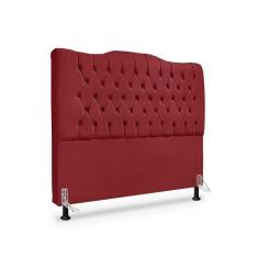 Cabeceira De Cama Box Queen 160cm Dunas - Veludo Vermelho