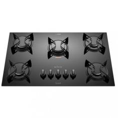 Cooktop Atlas U Top 5 Bocas Acendimento Automático, Preto, Bivolt