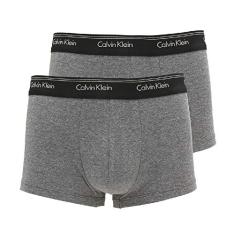 Kit com 2 Cuecas Boxer Low Rise Trunk Cotton Calvin Klein C1102 (Grafite, P)