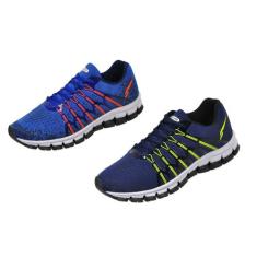 Tênis Masculino Kit 2 Pares Mega leve Conforto academia, Marlima, Roya