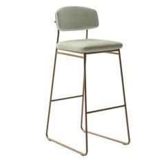 Banqueta Alta para Bancada Sala de Jantar Encosto e Assentos Estofados