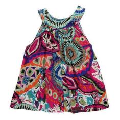 Vestido Com Detalhe Arabesco - anjo da mamãe, Fúcsia, Verde escuro, 2