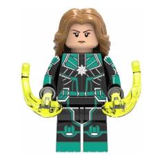Boneco Blocos De Montar Capitã Marvel Vingadores