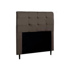 Cabeceira Luna Casal 140 Cm Sued Marrom- Italian Flex