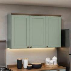 Armário Aéreo Para Cozinha 3 Portas Provençais - Genialflex