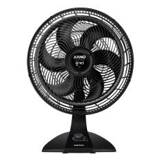 Imagem de Ventilador de Mesa ou Parede 40cm VF42 Turbo Force 2 Em 1 Arno - Preto