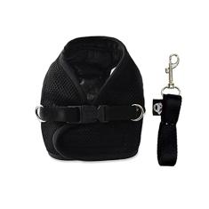 Peitoral com Guia para Cães Emporium Distripet Preto PP