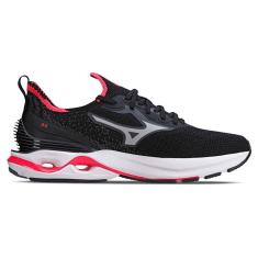 Tênis Mizuno Wave Mirai 6 - Feminino - Preto-Rosa