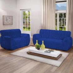 Kit Capa Para Sofa 2/3 Lugares 21 Elasticos Varias Cores - Arte & Cazz