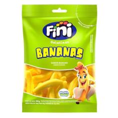 Bala de Gelatina Bananas Fini 90g, 1 unidade, Banana