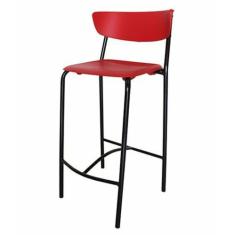 Banqueta Alta Linha Banqueta para Escritório Smart Vermelho - Design O