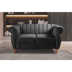 Namoradeira Realeza Sofá Chesterfield Decoração Sala Recepção Estilo Retrô