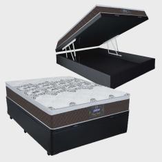 Cama Box Bau Casal + Colchao New York (138x188x61) - Gazin