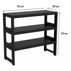 Estante Com 3 Prateleiras Quadra Grifit Fendi