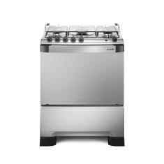 Fogão a Gás de Piso Decorato G3 5 Bocas Mueller - Inox