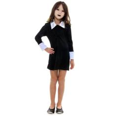 Fantasia Vandinha Família Addams Vestido Infantil - Halloween - Sulame