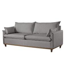 Sofá 4 Lugares Living Linho M-168 Martins Cinza