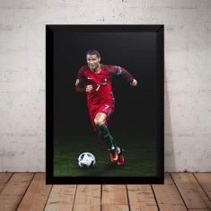 Generico - Quadro Decorativo Futebol Arte Cristiano Ronaldo Cr7