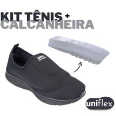 Kit Tênis Meia Ortopédico Calce Fácil Casual Confortável + Calcanheira