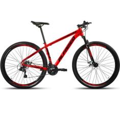 Bicicleta Aro 29 Alfameq Half Freio Disco 21v Câmbios Shimano, Vermelh